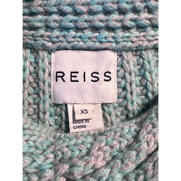 Reiss Sweater Priestly Cable Knit Pullover Lambswool Chunky Cozy Winter Warm - Picture 4 of 6